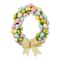 Glitzhome® 18" Easter Egg Shaped Eggs Wreath